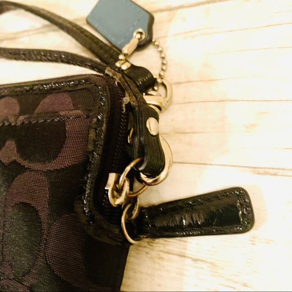 Coach Canvas Wristlet - Black - Picture 11 of 15